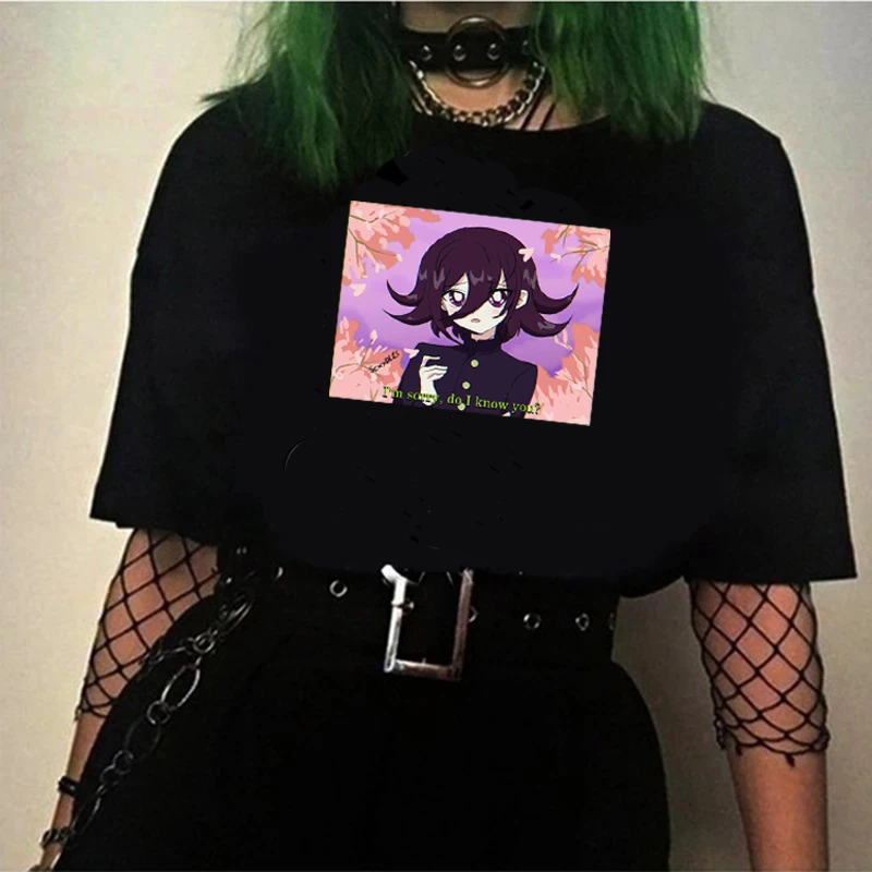 Ouma Kokichi Danganronpa V3 одежда для мужчин Уличная harajuku Повседневная футболка ulzzang