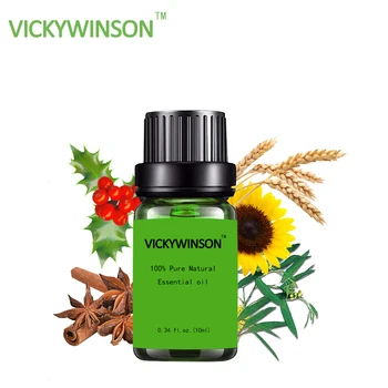 

VICKYWINSON Muscle pain essential oil Plant Anti-Cellulite Body Massage SPA Slimming Relieve Stress Pain Skin Care 10ml WF4