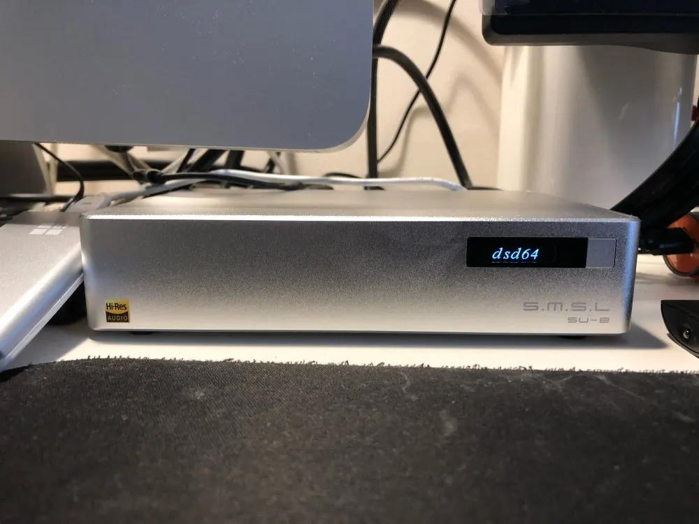 SMSL SU 8 ES9038Q2M * 2 32 бит/768 кГц DSD512 DAC XMOS USB DSD пульт дистанционного управления