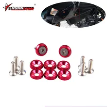 Перекрестная граница бутик автомобиль M6 болт шайба брызговик болт шайба 19 мм номерной знак винт для рамы 8 Упаковка