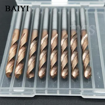 

10pcs Carbide Alloy Drill Twist Coated Drill Bits 3.8mm Super Hard Stainless Twist Bit Straight Handle Solid Monolithic Drill