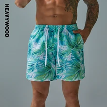 New Swimwear Beach Shorts Men's Quick Dry Swimming Trunks Drawstring Print High Quality Swimsuit Shorts Male Joggers Sweatpants