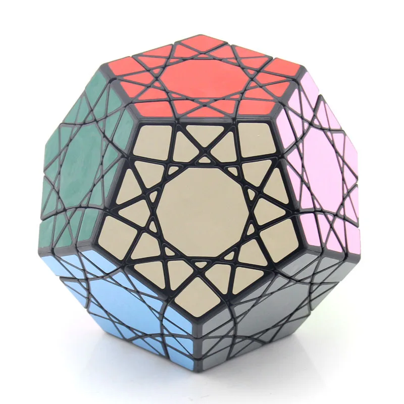 

Mf8 Sun Five Magic Cube Black And White with Pattern Special Shape Transformation Rubik's Cube Collection Intelligence Rubik's C