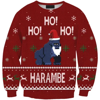 

New men's men's dress Christmas long-sleeved high-sleeved fashionable men's Men's Sweatshirts Printing Blouse hoodies