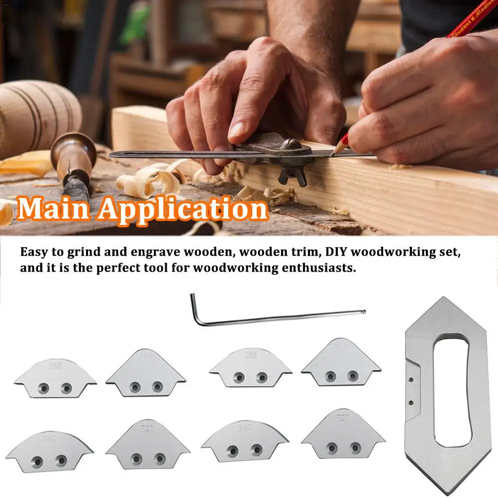 

Corner Radius Trimming Tool Aluminum Alloy Woodworking Trimming Tool