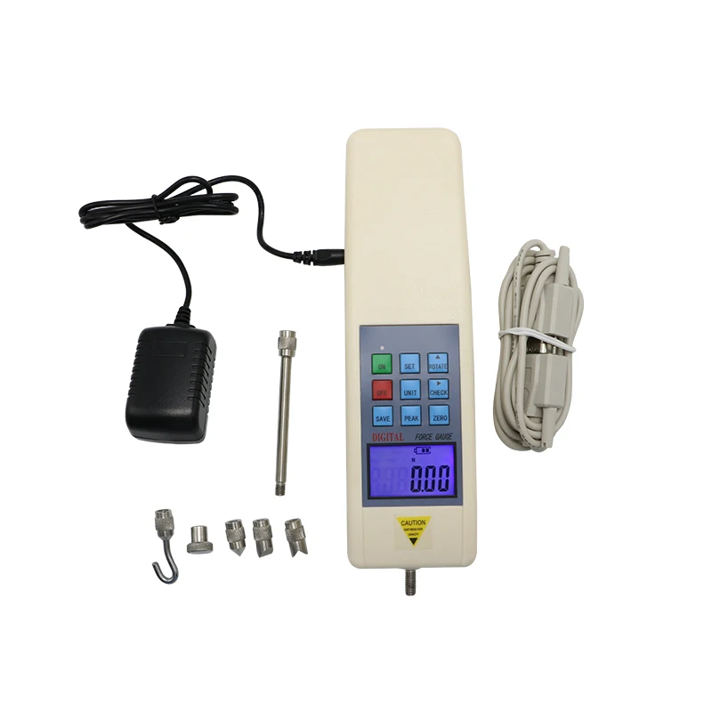 50N Dgital Force gauge With RS232 data output portable push pull force gauge ynamometer Measuring Instrurments HF-50