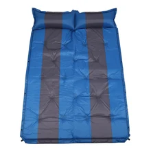 Двойной человек Кемпинг Самонадувающийся спальный коврик с прикрепленной подушкой легкие воздушные спальные подушечки воздушный надувной походный коврик