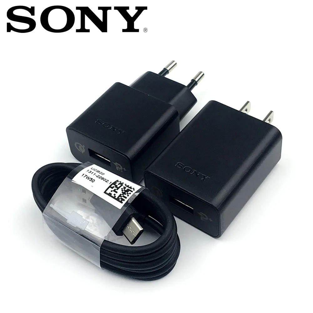 Sony быстрое зарядное устройство оригинальный ЕС/США QC 3 0 Быстрая Зарядка адаптер 1
