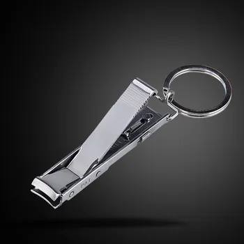 

ultra-thin Foldable Hand Toe Nail Clipper Cutter Trimmer Stainless Keychain Wholesale High Quality Manicure nail tools keyring