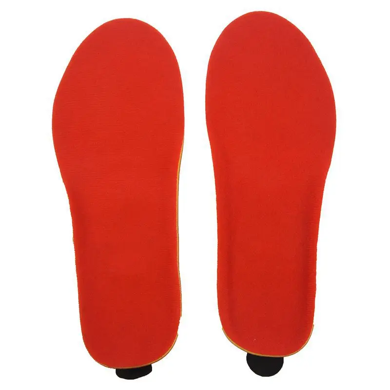 

Winter Warm Electric Heated Insoles With Remote Control 1900Mah Battery Red Heating Shoe Insoles Pads For Skiing/Camping Eu Plug