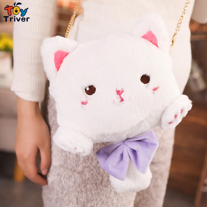 Кошка Китти макияж портмоне школьная косметическая сумка через плечо плюшевая игрушка тривер дети девочка подарок на день рождения