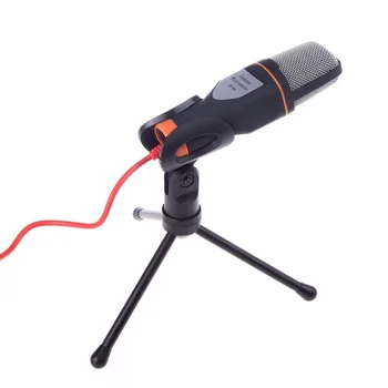 

Condenser Microphone High Sensitivity with Stand for Recording Computer Mic LHB99