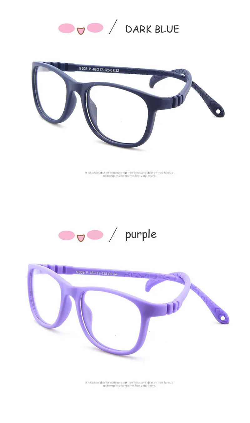 blue light filter glasses Baby Eyewear Kids Glasses Children Boy Girls Computer Transparent Anti Reflective Eyeglasses UV400 For  0-4 Years Old blue blocker glasses