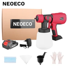 Lightweight Spray Gun 800ml Cordless Electric Paint Sprayer Auto Furniture Steel Coating Compatible For Makita 18V Battery