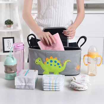 

Multi-function Large Capacity Baby Stroller Bag Organizer Cartoon Animal Pattern Infant Toddler Travel Nappy Diaper Nursing Bag