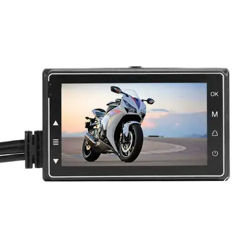 

Motorcycle DVR Dashcam 3.0 1080P/60f/s Dual Front And Rear Camera 1080P HD Driving Recorder Jerry 5201 4GB～32GB