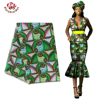 

2019 Fashion High Quality new Wax 100% Cotton bintarealwaxFabric Wax African Fabric Batik Fabrics for Africa Clothing PL252