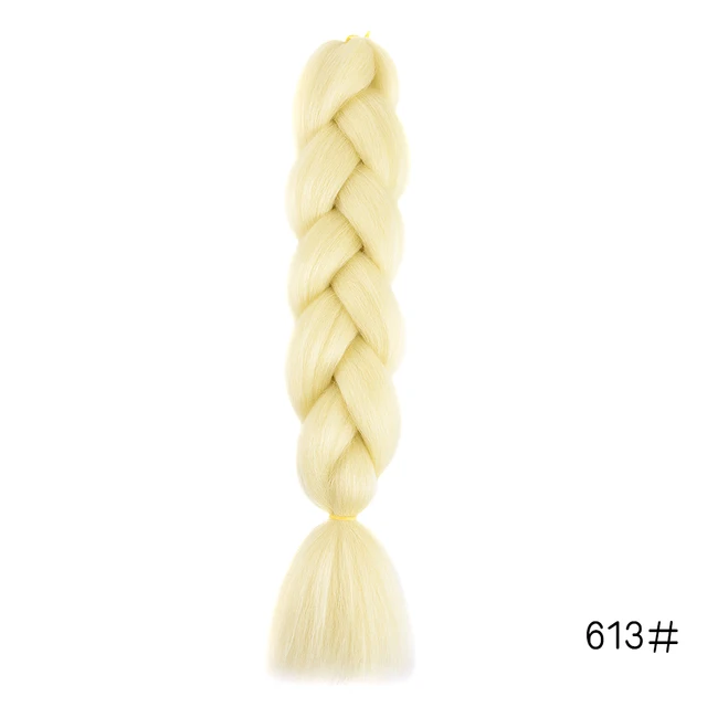 Hair Braid Synthetic Jumbo False Braid Pre Stretched Afro Wholesale Ombre Braiding Hair Extensions  Color Dreadlocks T27/30/4