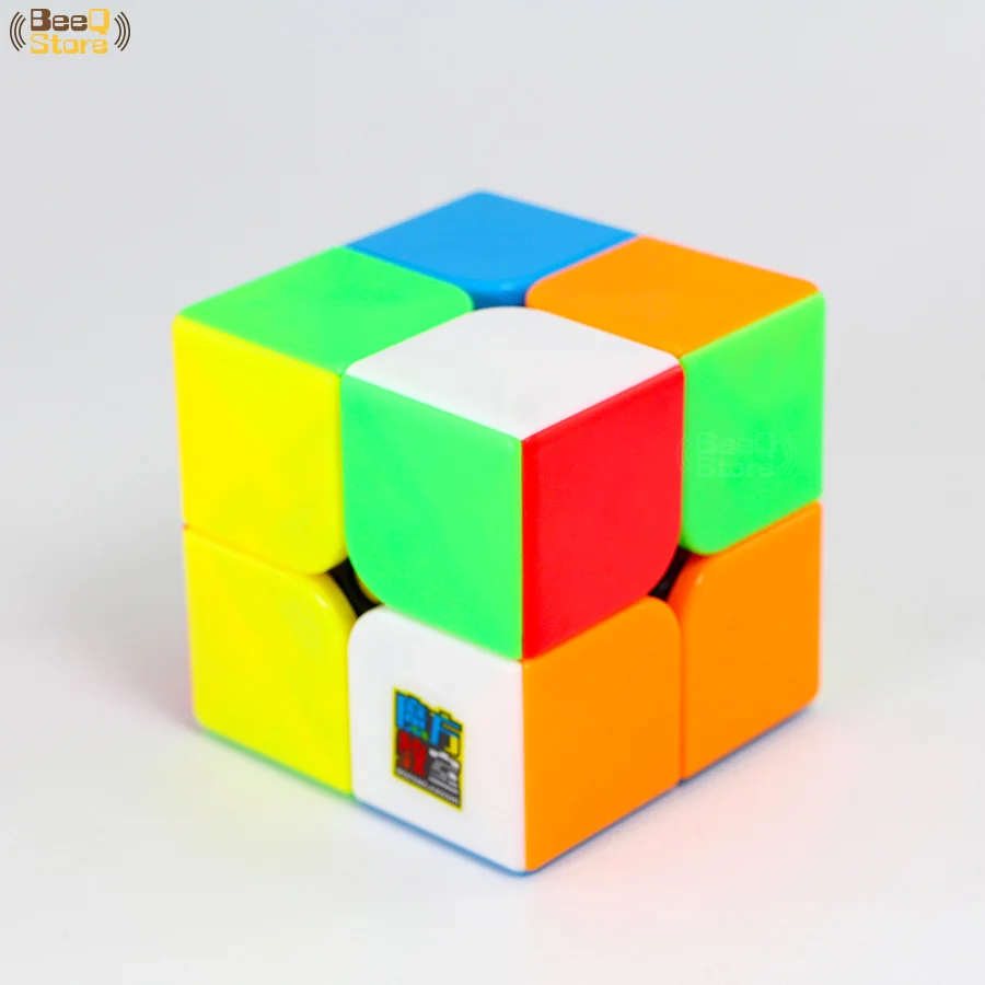 Meilong 2x2 Stickerless speed Cube 2x2x2 Moyu Mofang Jiaoshi Кубик Рубика для профессионалов часы-кольцо с крышкой игрушки для детей