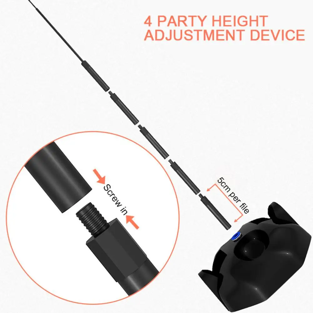 Table Tennis Training Height Adjustable Adult Safe Magnetic Dart Elastic Soft Shaft Rebound Pingpong Trainer Table Game Set