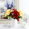 1 Bundle Silk Peony Bouquet Home Decoration Accessories Wedding Party Scrapbook Fake Plants Diy Pompons Artificial Roses Flowers ► Photo 3/6