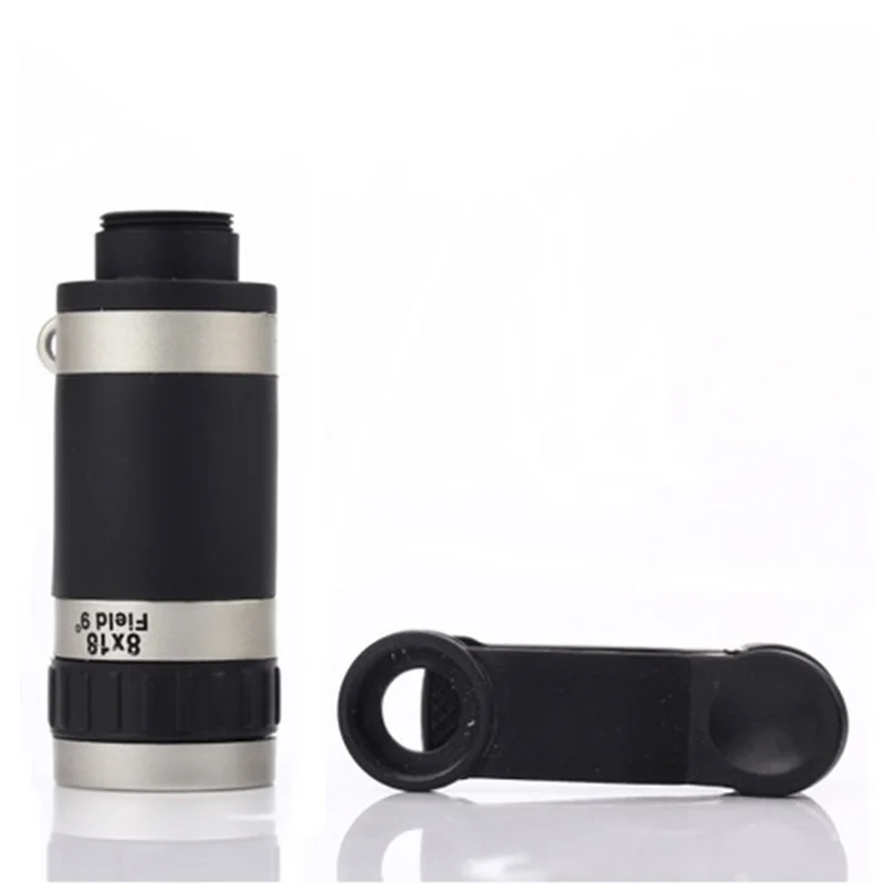 8x Zoom Monocular Binoculars Outdoor Sports Mobile Support Telescope with Vision Watching Bird Travelling Hunting Camping