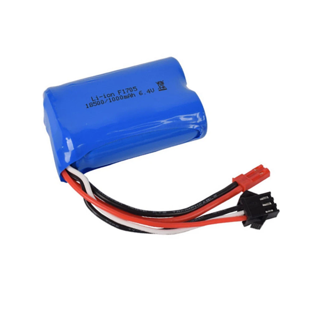 6.4v 1000mah 15c 18500 Liion Battery For Rc Car Toys Battery Jst2p