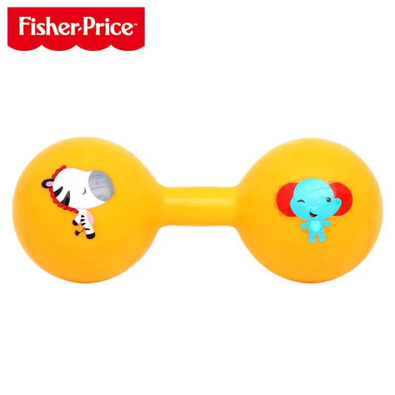 FISHER-PRICE F0901 Детские гантели мяч игрушка 3-12 месяцев младенцы сцепление силовой тренировки Ручные погремушки