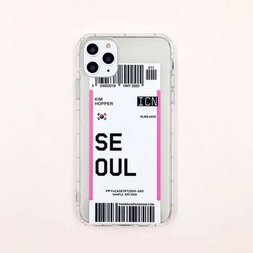Style 19 Противоударный чехол для iPhone 11 Pro XS MAX 7 8 6 6s Plus XR X, чехол с изображением логотипа города, значок авиа самолета, билетная этикетка, штрих-код, силиконовый чехол - Цвет: Style 19