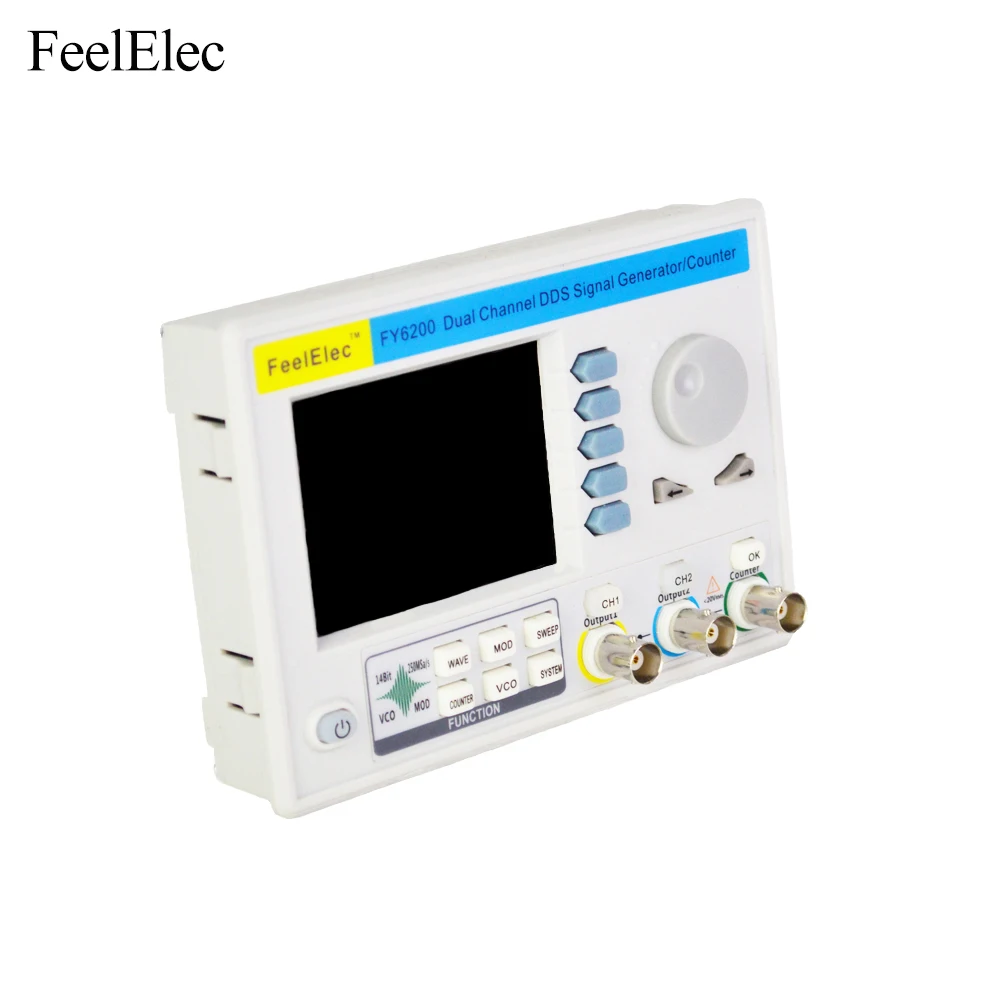 FeelTech 2019 последняя FY6200 20M двухканальный функция произвольной формы DDS генератор