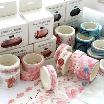 

3pcs/set Theme Paper Tape 9 Styles Decoration Washi Tape DIY Sticker Scrapbooking Diary Sticker School Supplies