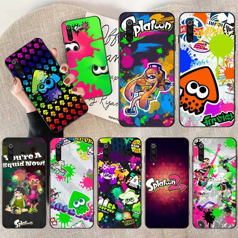 Красочный Wall art мультфильм Splatoon 2 мягкий силиконовый чехол для задней панели