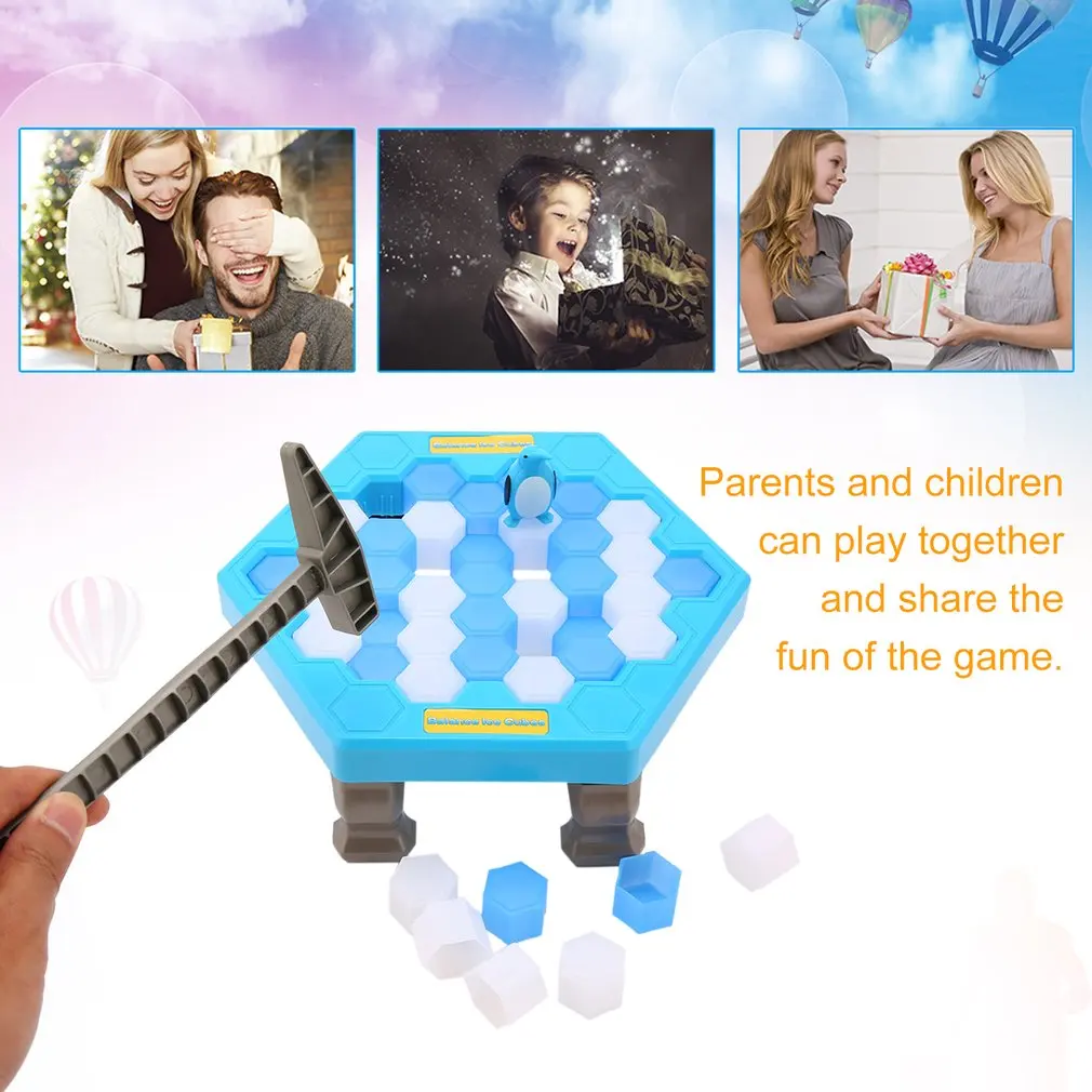 Забавный Пингвин ловушка интерактивные вывеска Indoor Board игра ледокол сохранить