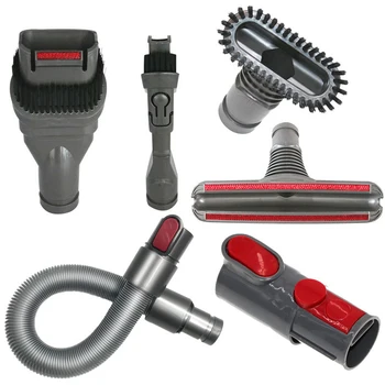 

6 Pack Replacement Attachments Tools Kit for Dyson V7 V8 V10 Hose Attachments Home Cleaning Tools Brush