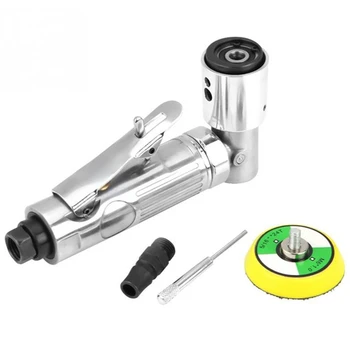 

90 Degree Air Polisher Track Sander Eccentric Polishing Machine Pneumatic Grinding Tool 15000 Rpm