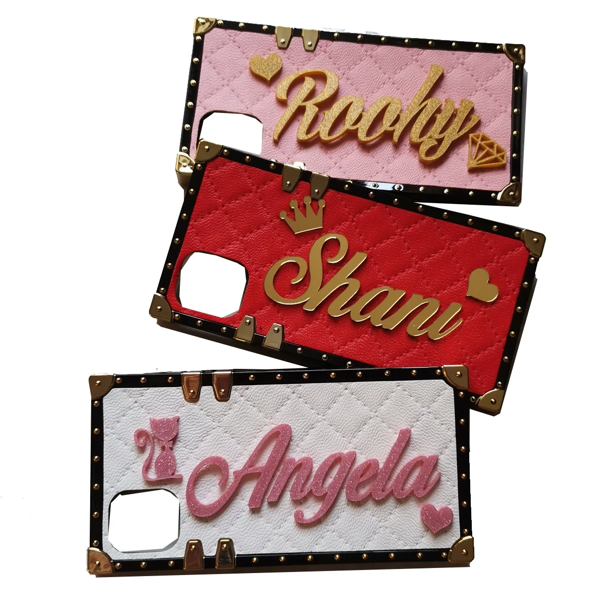 Unique Custom Name Leather Case For iPhone 12 Mini 11 Pro 7 8 Plus X Max XR Samsung Galaxy s8 S9 S10 S20 FE Ultra Note 20 10 9