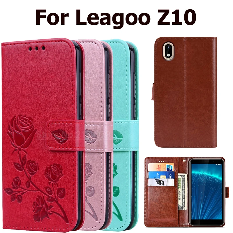 Для Leagoo Z10 3D Цветочный узор флип чехол для телефона Z 10 Coque Funda из искусственной
