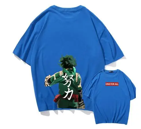 019 Новинка, футболка Boku no Hero Academy, футболка с японским аниме, My Hero Academy, Midoriya izku, топы для косплея, унисекс, повседневные мужские хлопковые футболки - Цвет: 019
