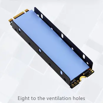 

NVME M.2 2280 Heatsink SSD Radiator Silicone Thermal Pad with 4Pin 12V Fan