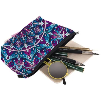 

3D Printing Flower Polyester Make up Bags Cosmetic Case Bags Storage Travel Makeup Bag Brand Pencil Case With High Quality