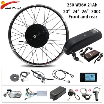 

Ebike Electric Connversion Kit LCD Motor Wheel Brushless LCD DisplayHailong Battery 36V 21AH Ebike KIT Electric Biycle Kit
