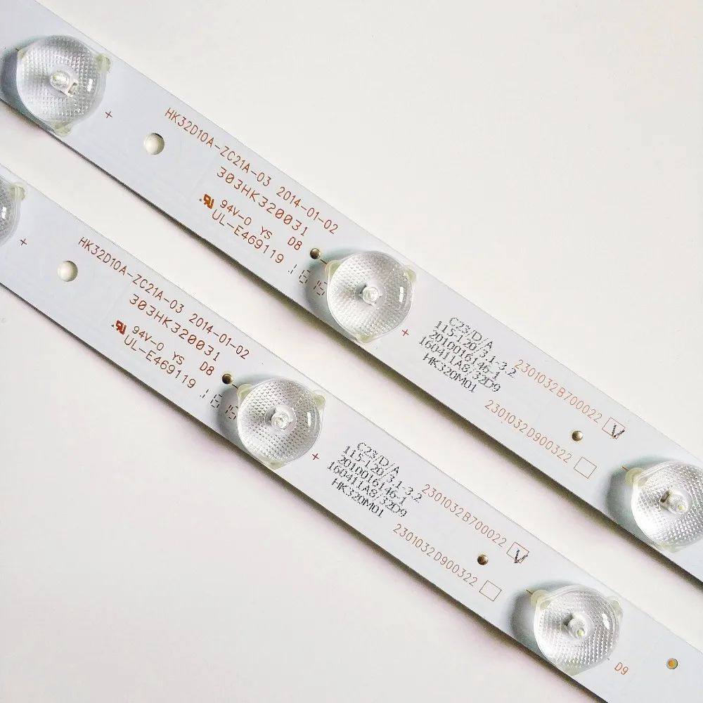 10 PCS/5 set 10 lamp 625mm LED backlight strip for HKC H32DB3100T strip HK32D10A-ZC21A-03