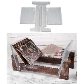 

Video Disc Storage Container Resin Casting Mold Book Disc Organizer CDs Desktop Bracket Epoxy Resin Mould Craft Tools