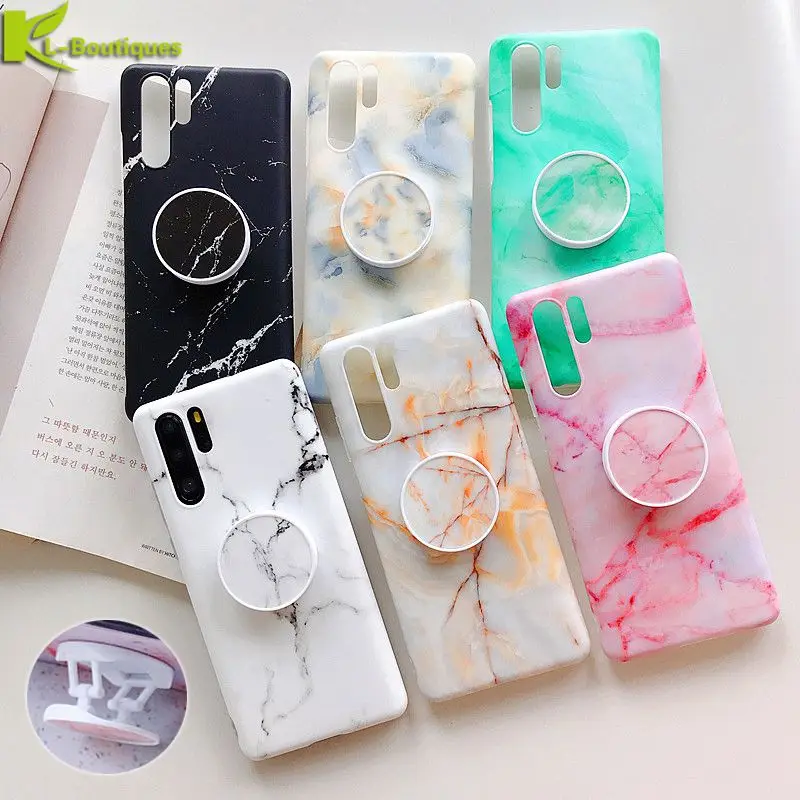 

Huawei P30 Lite Case Soft Cover for Coque Huawei P20 Lite P30Lite P20 P 30 Pro Mate 20 lite Case Marble Phone Holder Stand Case