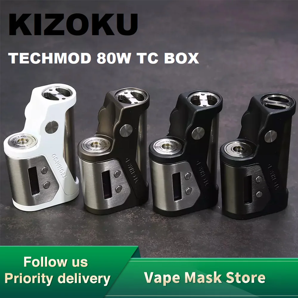 Лидер продаж оригинальный KIZOKU TECHMOD 80 Вт TC BOX Mod 24 мм Ультратонкий корпус поддержка