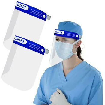 

10PCS Transparent Face Shield Safety Protective Mask Anti-Fog Oil-Splash Proof Anti-UV Anti-Shock Safety Mask