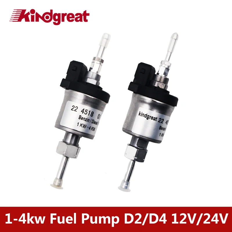 Kindgreat 1-4KW 12/24V Electric Fuel Pump Oil Metering Pump 22451801 22451901For Eberspacher Airtronic D2 D4 Diesel Air Heaters