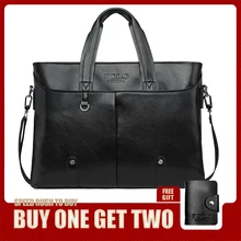 VICUNA POLO Casual Business Leather Briefcase For Men Classic Design Men's Laptop Handbag Side Crossbody Shoulder Bags