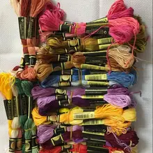 100 шт. разные цвета нитки для вышивки крестом нить 8 метров длиной 6 нитей вышивки крестом мотки цвет на заказ