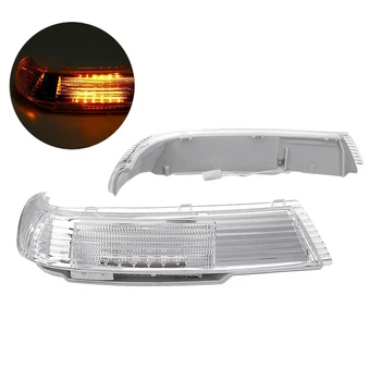 

2Pcs Car LED Turn Signal Light Rearview Mirror Light Blinker Indicator Amber for VW Touareg 2003 2004 2005 2006 2007